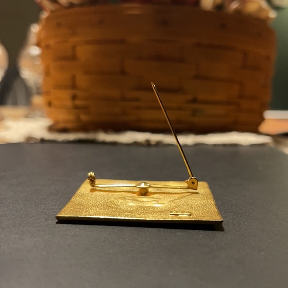 Jonette Jewelry JJ Lion Head Modernist Pin BROOCH Gold Tone GORGEOUS Piece 🦁 - Picture 6 of 16